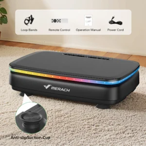 MERACH Vibration Plate Exercise Machine with Light