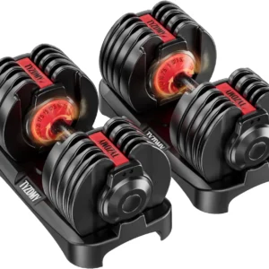 Adjustable Dumbbells Set of 2,  52.5 lbs