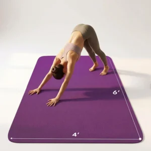 Large Yoga Mat 6'x4' (72"x48") Extra Wide Non-Slip Thick & Durable