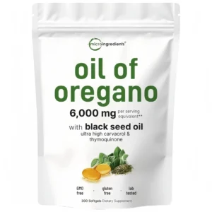 Black Seed Oil 6,000mg with Oil of Oregano, 300 Softgels
