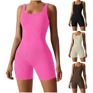 Women's Short Tracksuit Yoga Set One-Piece Sportswear