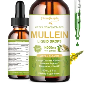 Natural Mullein Drops for Lung Health Support Respiratory to Breathe Free
