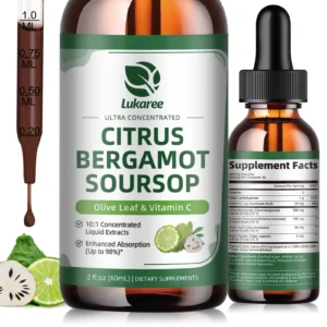Citrus Bergamot Liquid Drops Natural Supplement with Soursop