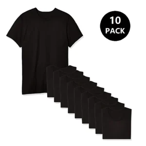 10pcs Men Classic Crew Neck T-Shirts