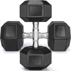 Rubber Hex Dumbbell Hand Weights